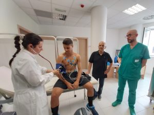 Il Benevento Calcio negli ambulatori ASRE Molise - UniMol del Polo didattico di Medicina e Chirurgia del Presidio ospedaliero “Cardarelli” di Campobasso